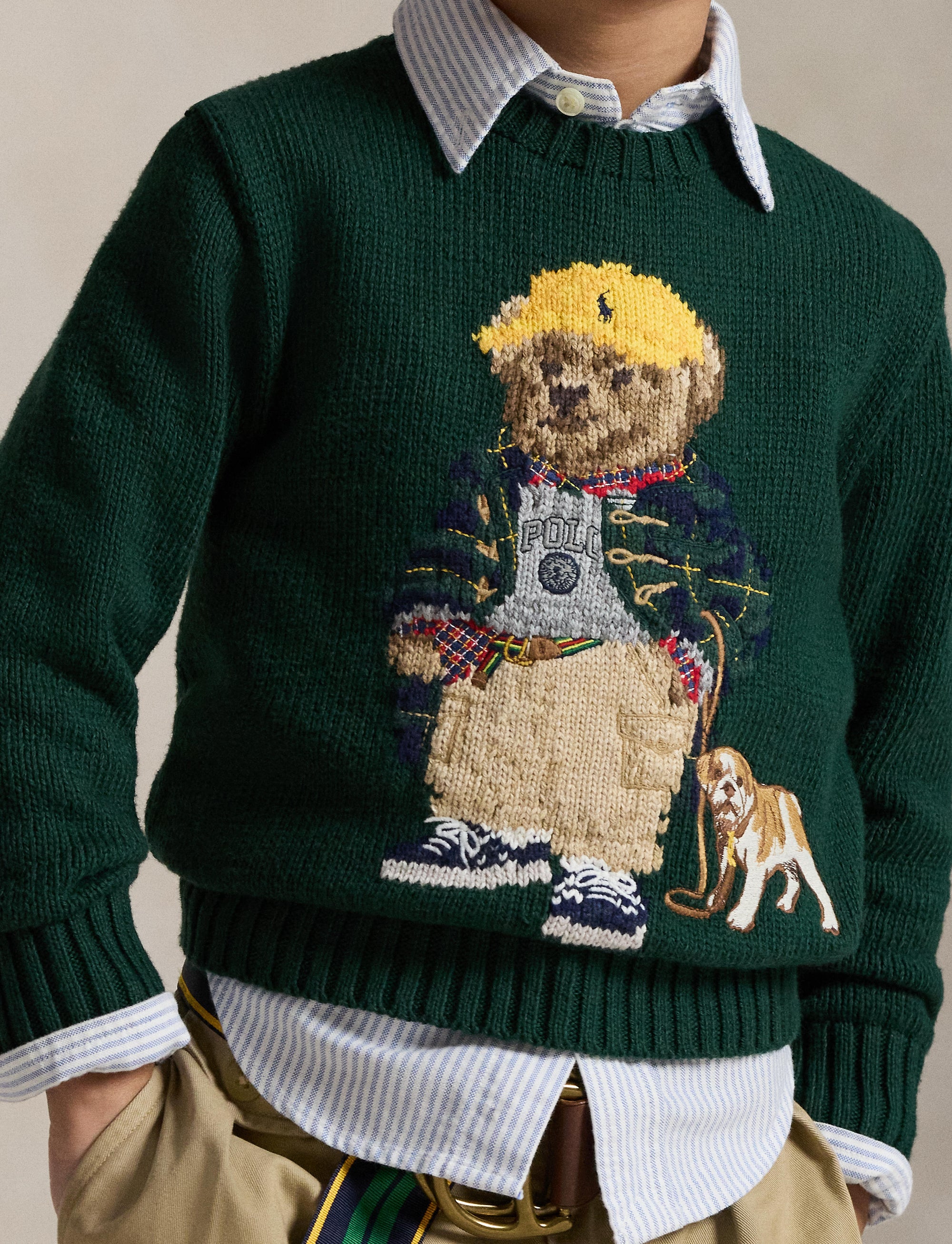 Pull Polo Bear - Moss Agate