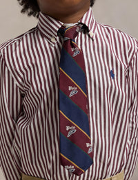 Chemise rayée en popeline de coton - Classic, Wine & White