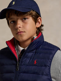 Gilet matelassé réversible P-Layer 2 - Newport Navy & Red