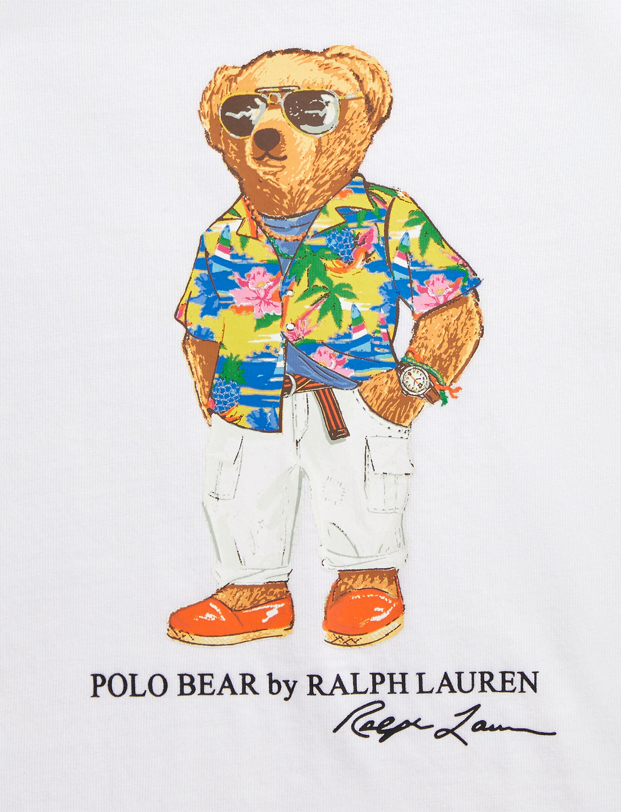 T-shirt Polo Bear jersey de coton  - Bear White