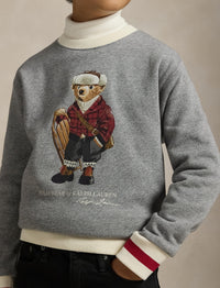 Sweat Polo Bear en molleton - Bear Vintage Pepper Heather