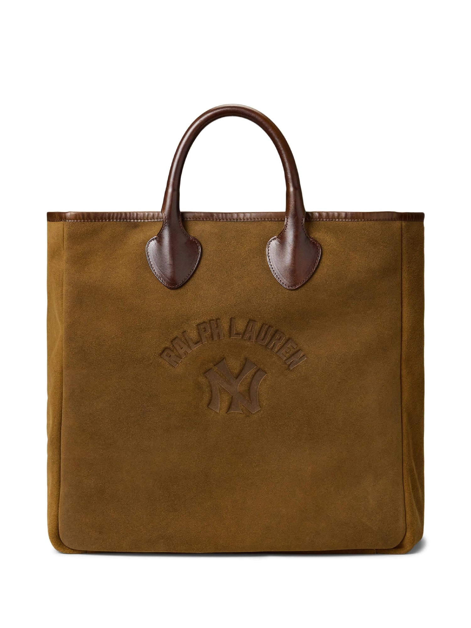 Cabas Polo Ralph Lauren Yankees en daim - Brown