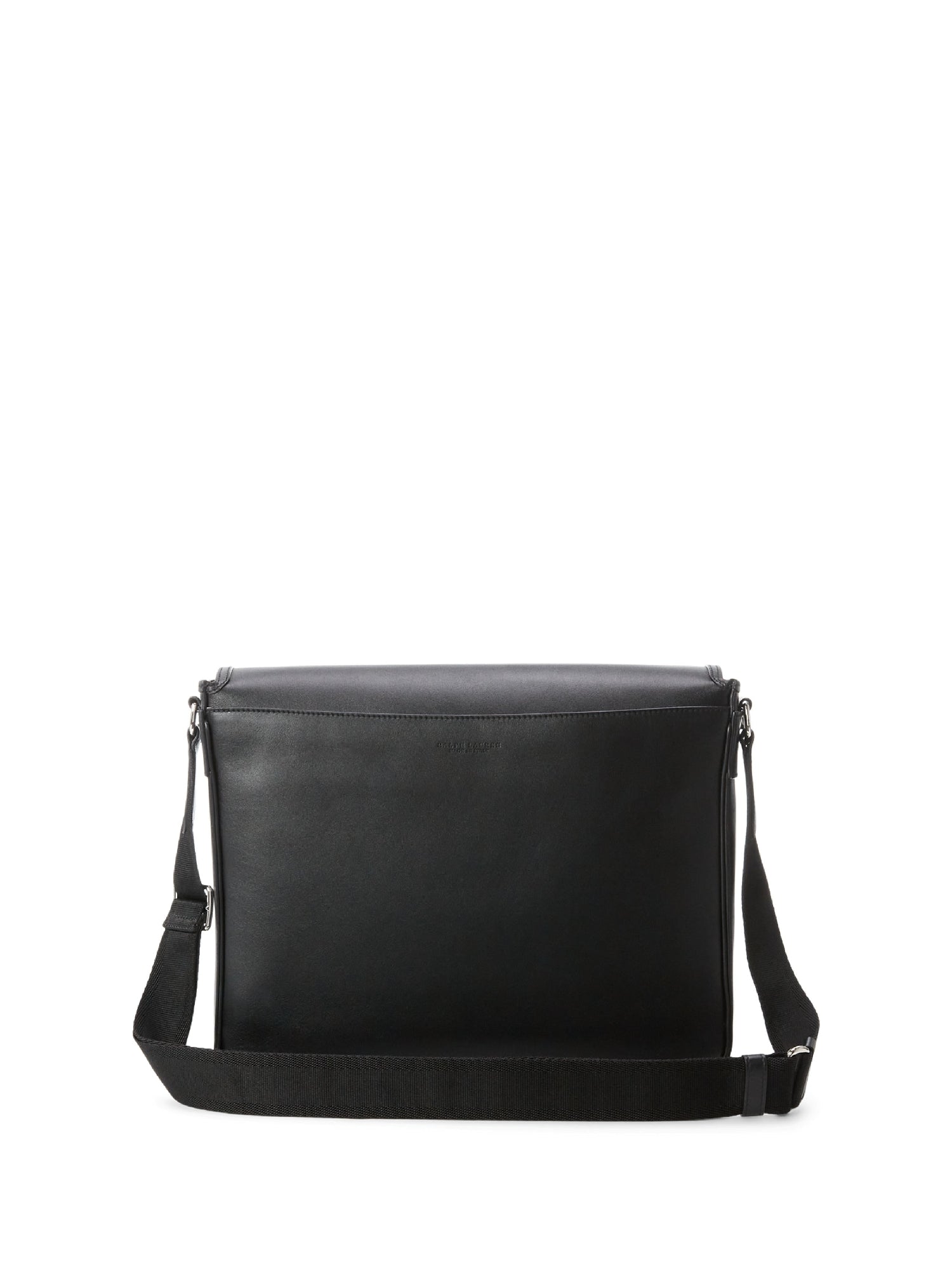 Sac coursier Welington en cuir - Black