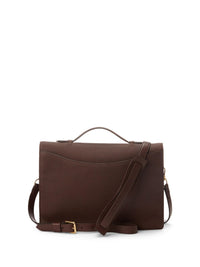 Porte-documents RL en cuir - Dark Luggage Brown