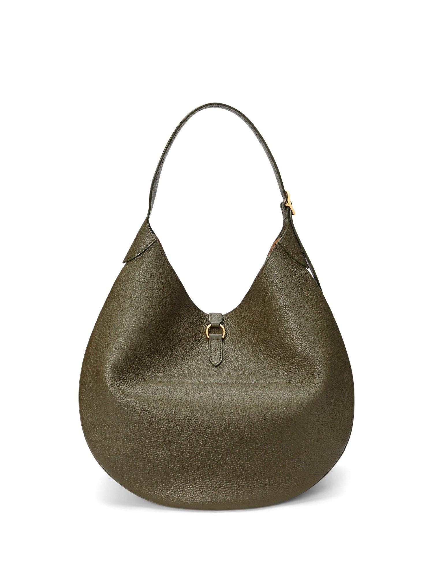 Sac Grand Shoulder Polo ID en cuir - Hunting Olive