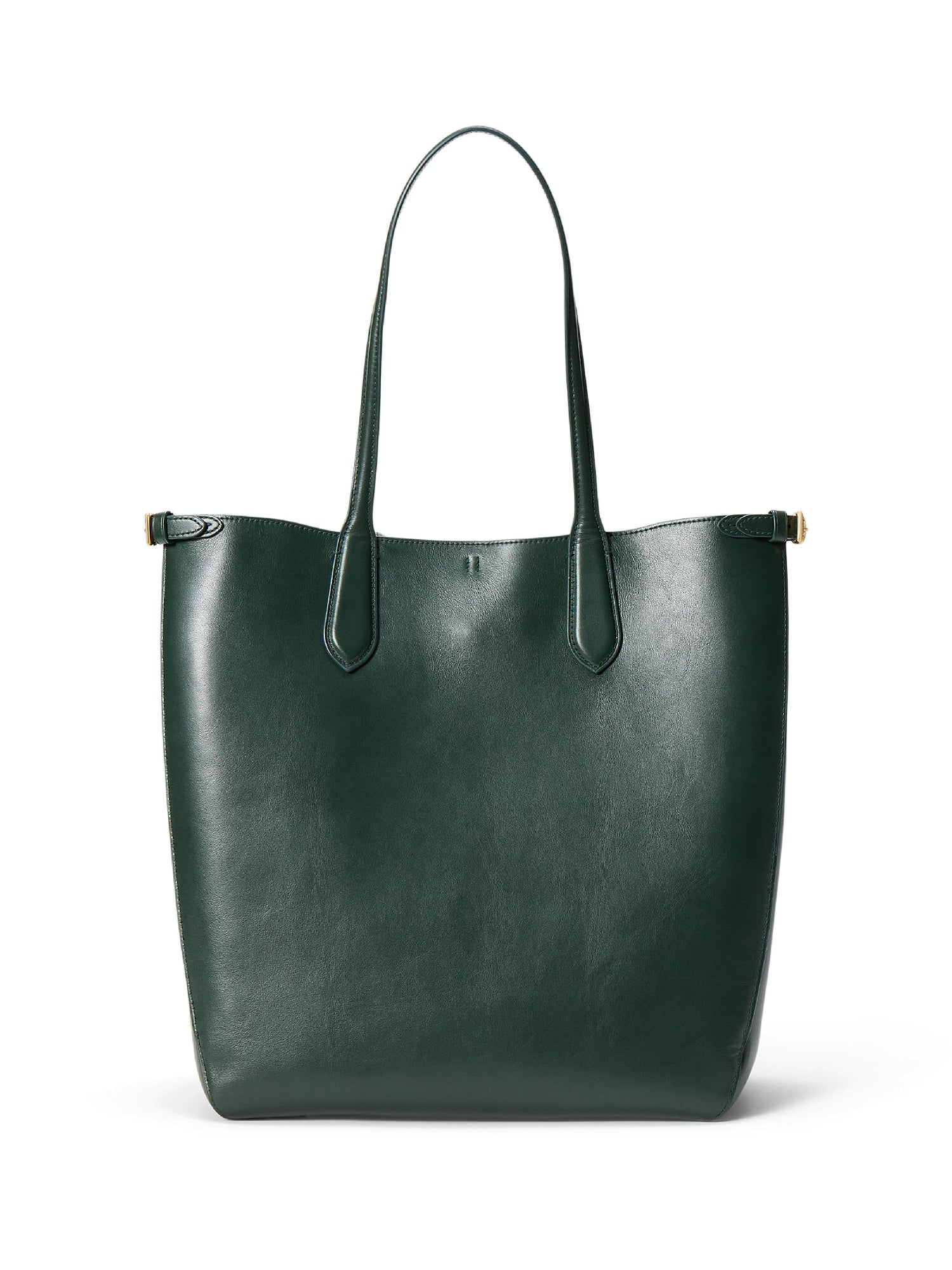 Cabas Bellport en cuir vertical - Bottle Green