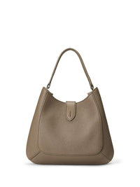 Welington leather mini shoulder bag - Dark Taupe