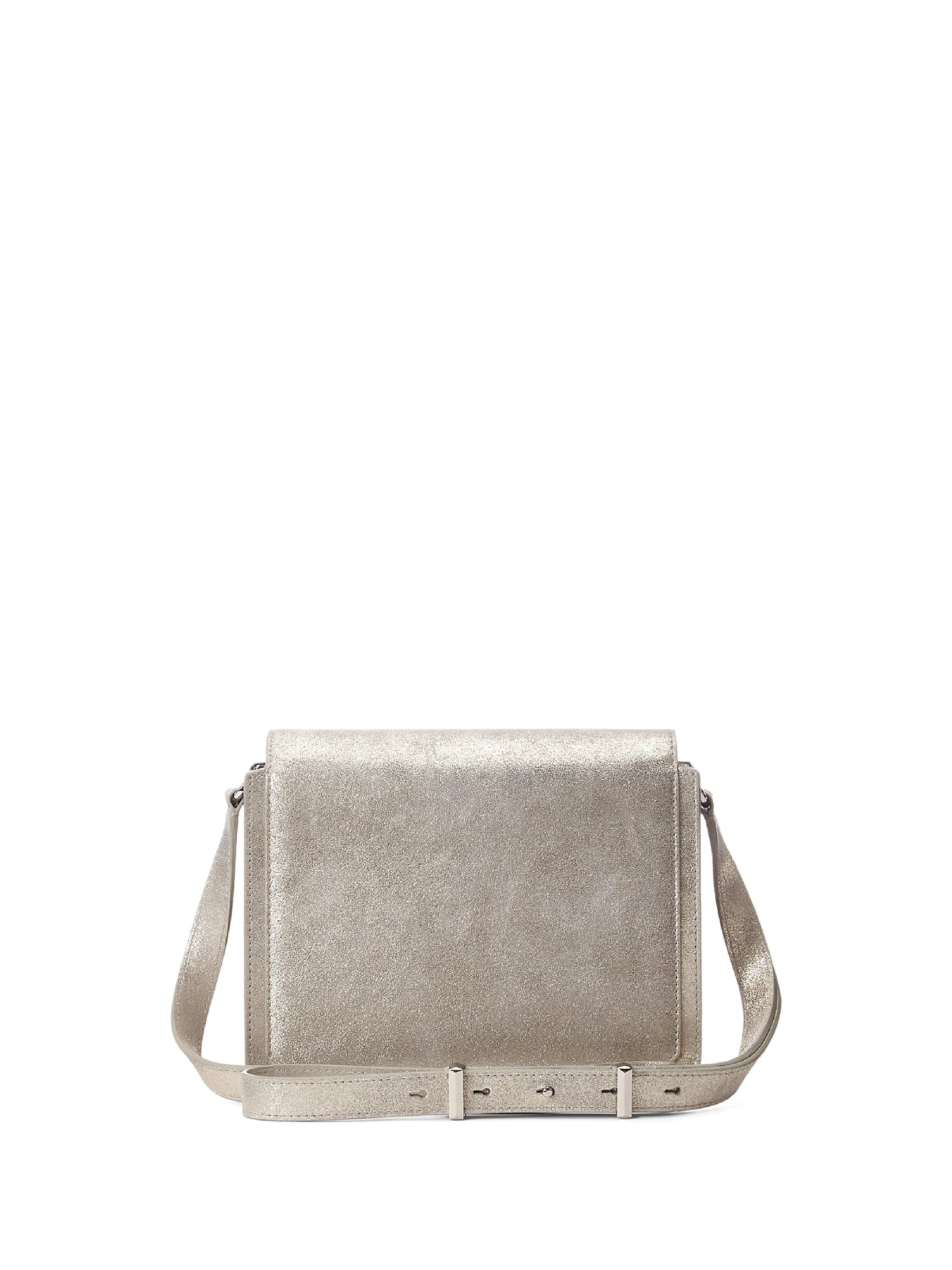 Sac à bandoulière RL 888 en cuir métallisé - Platinum