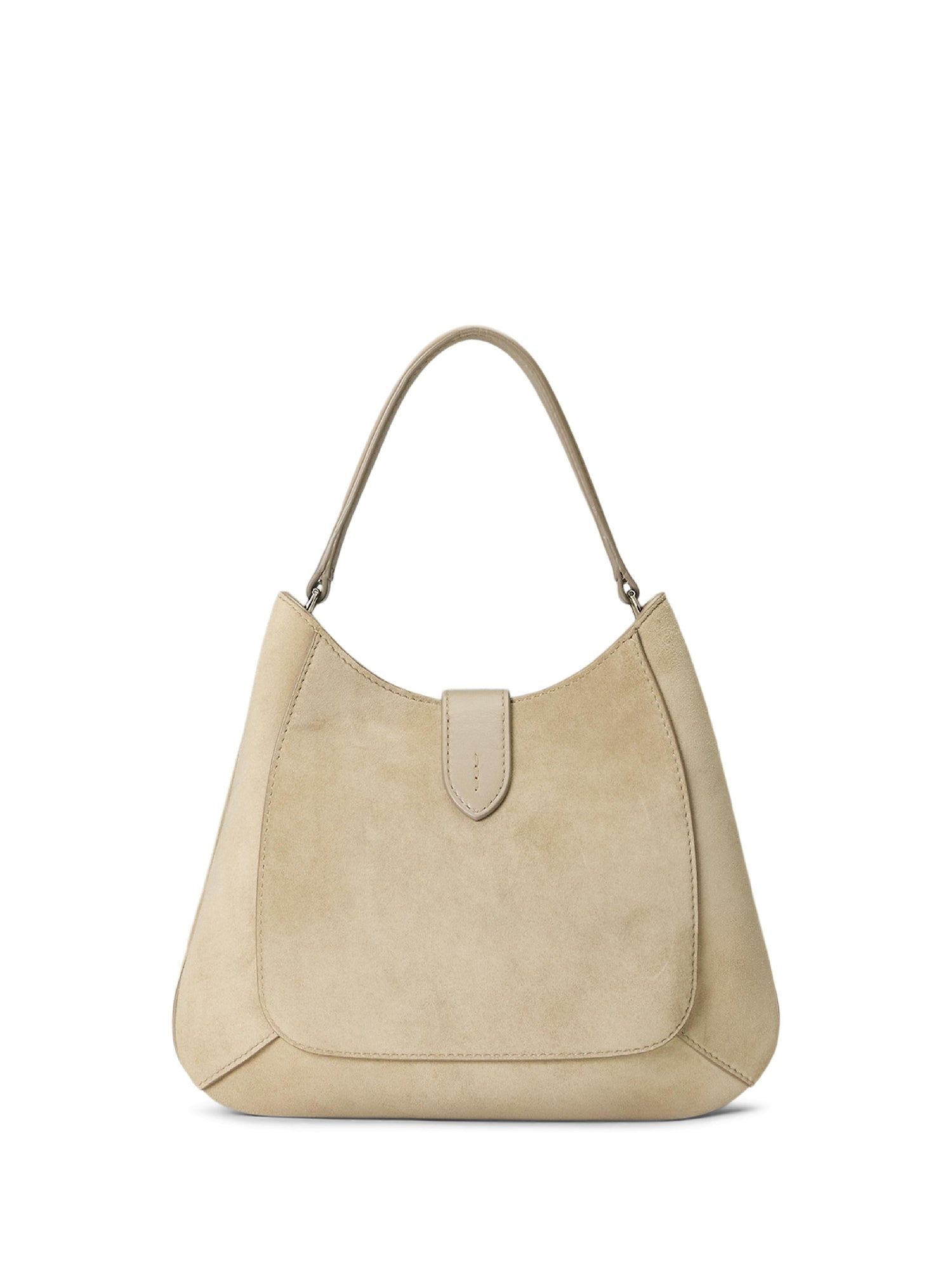 Mini-sac porté épaule Welington en daim - Mineral
