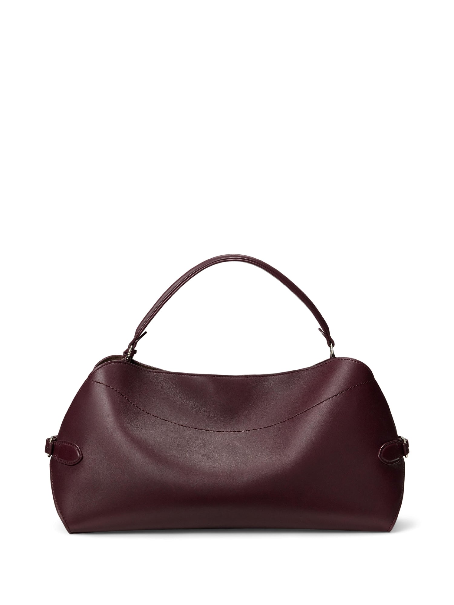 Sac porté épaule Ralph en cuir - Burgundy