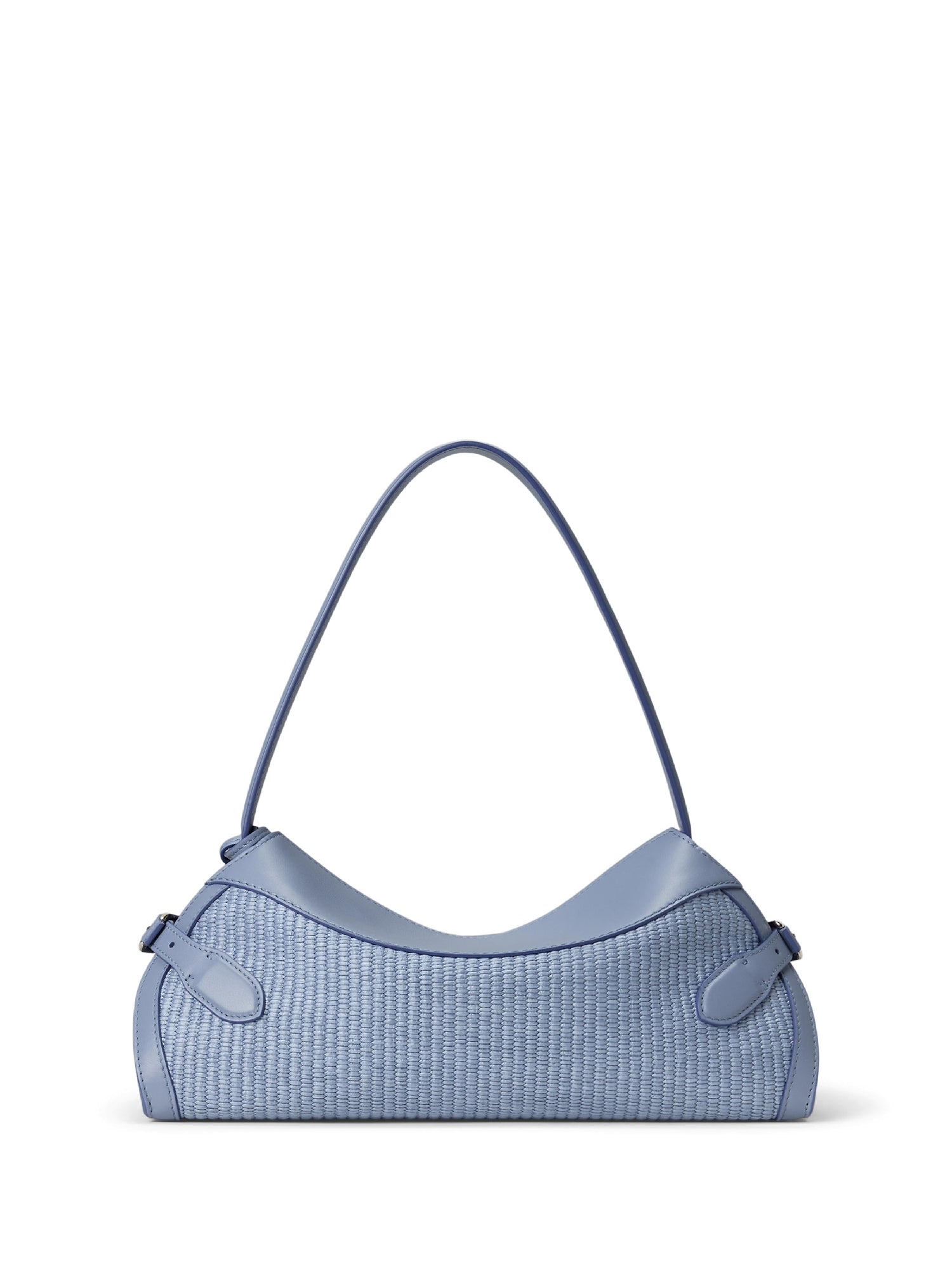 Petit sac porté épaule Ralph raphia - Cornflower