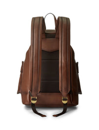Welington leather backpack - Chestnut