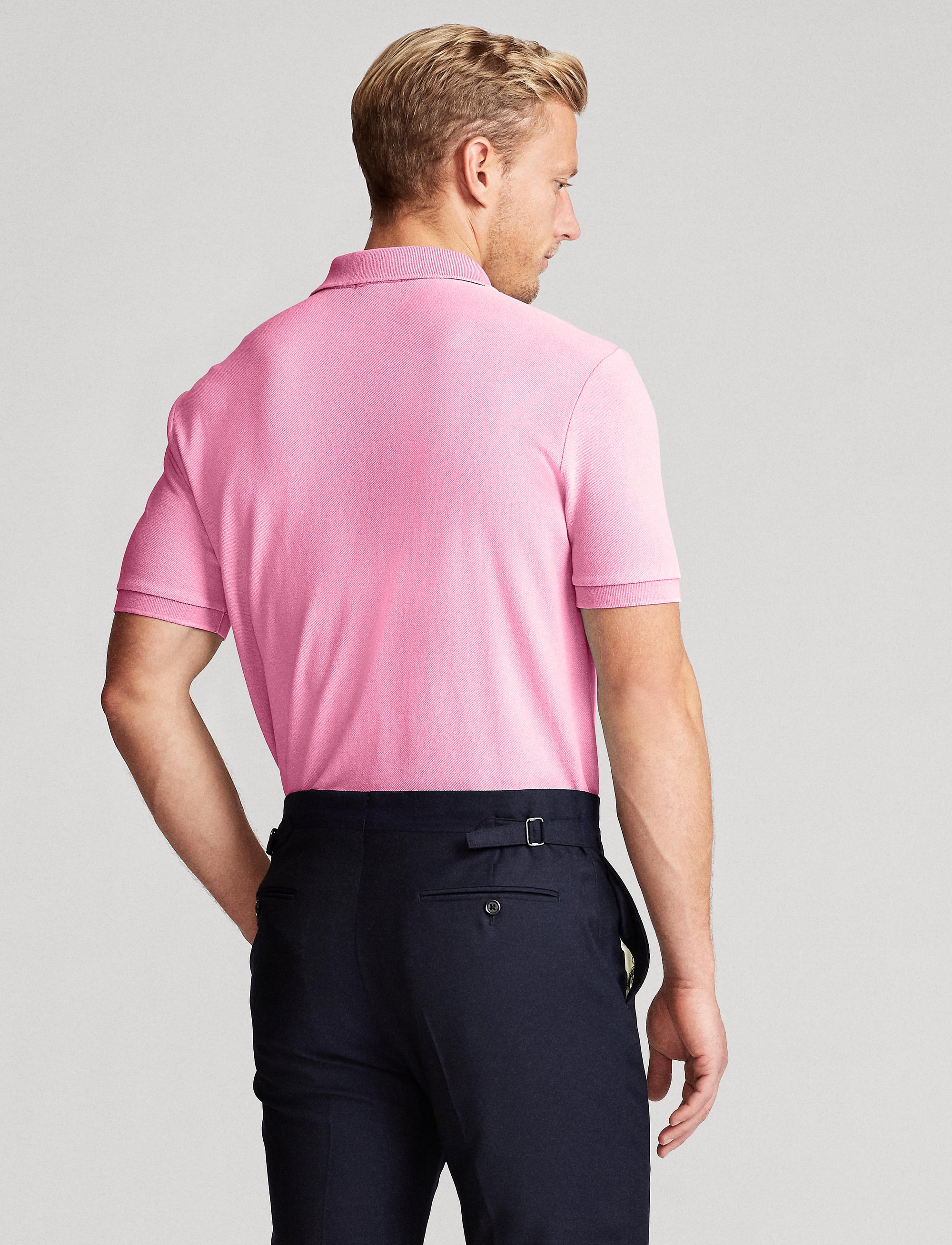 Polo en coton piqué coupe classique - Carmel Pink