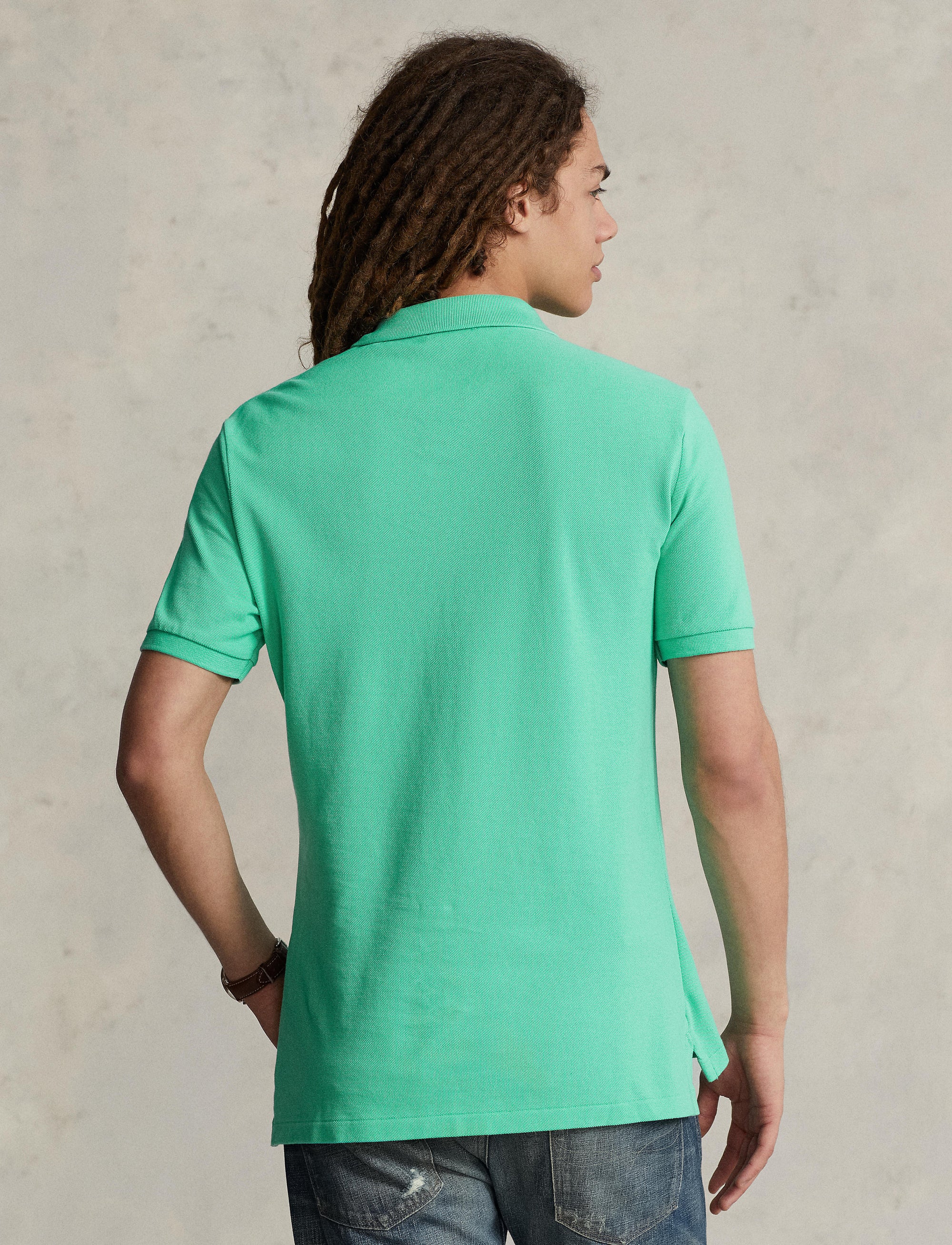 Polo coupe classique en coton piqué - Sunset Green