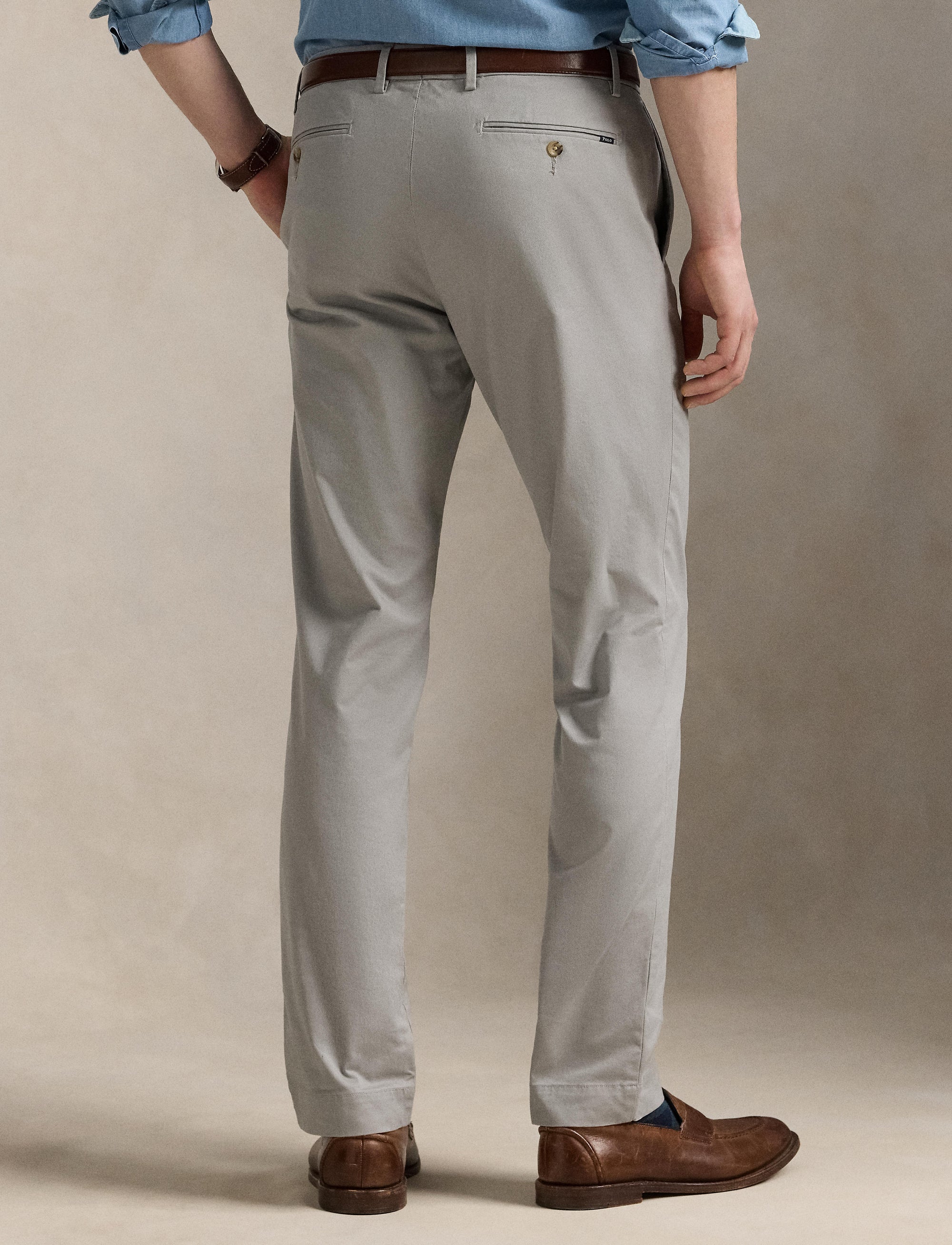 Greenwich Slim Fit chino trousers - Grey Fog