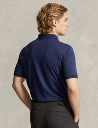 Polo en coton doux coupe ajustée - Spring Navy Heather