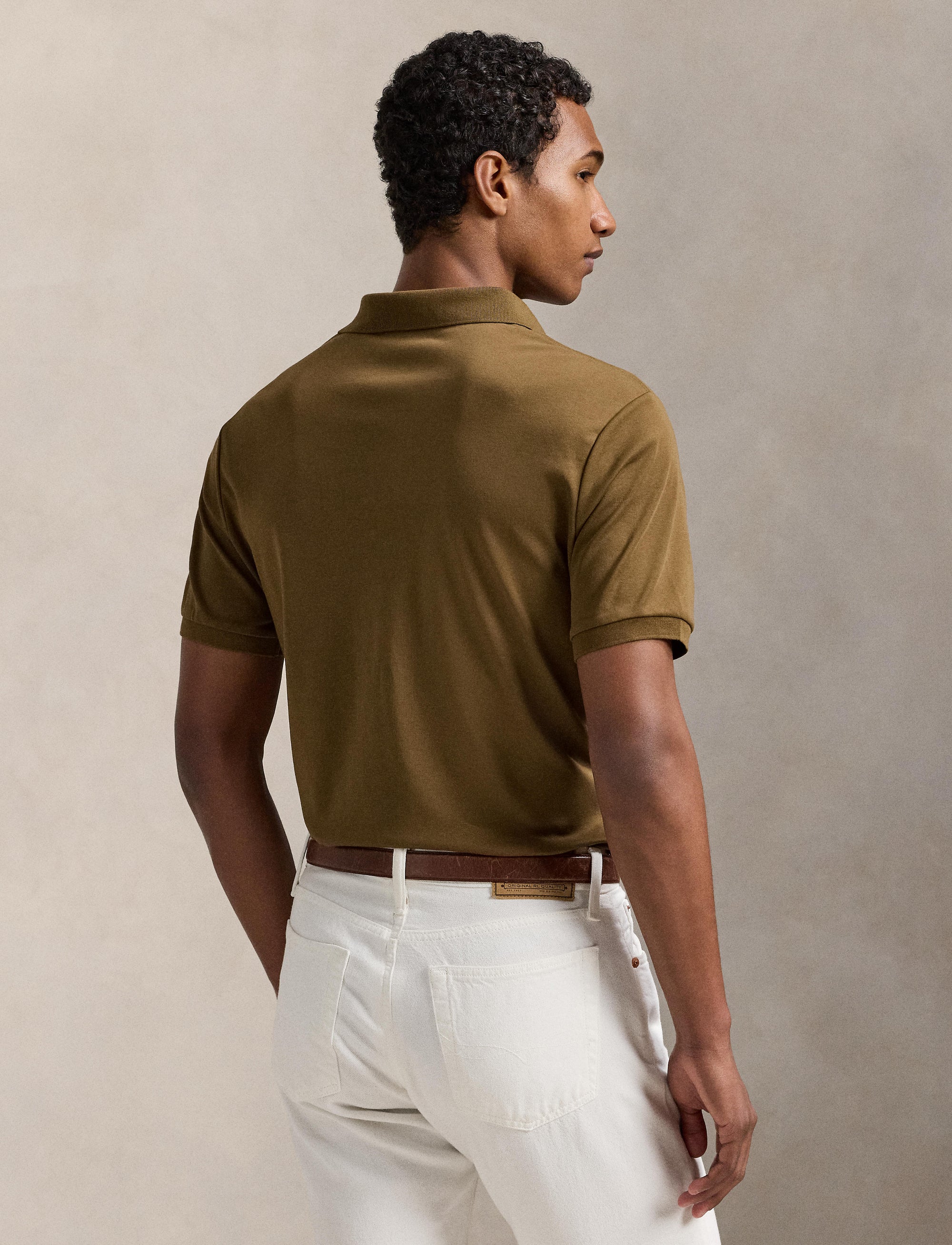Polo coupe ajustée - Nature Brown