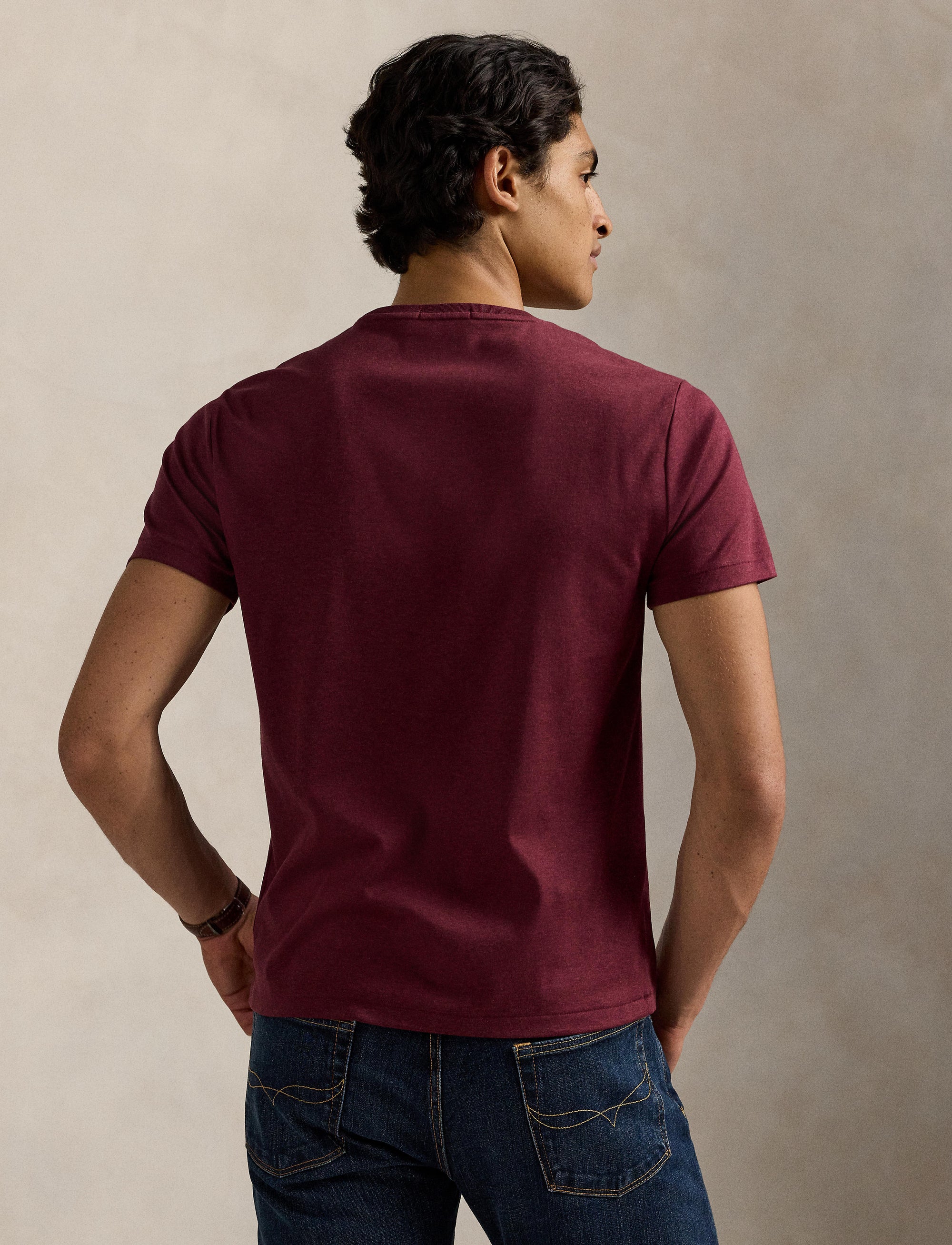 T-shirt Custom Slim Fit - Spring Wine Heather