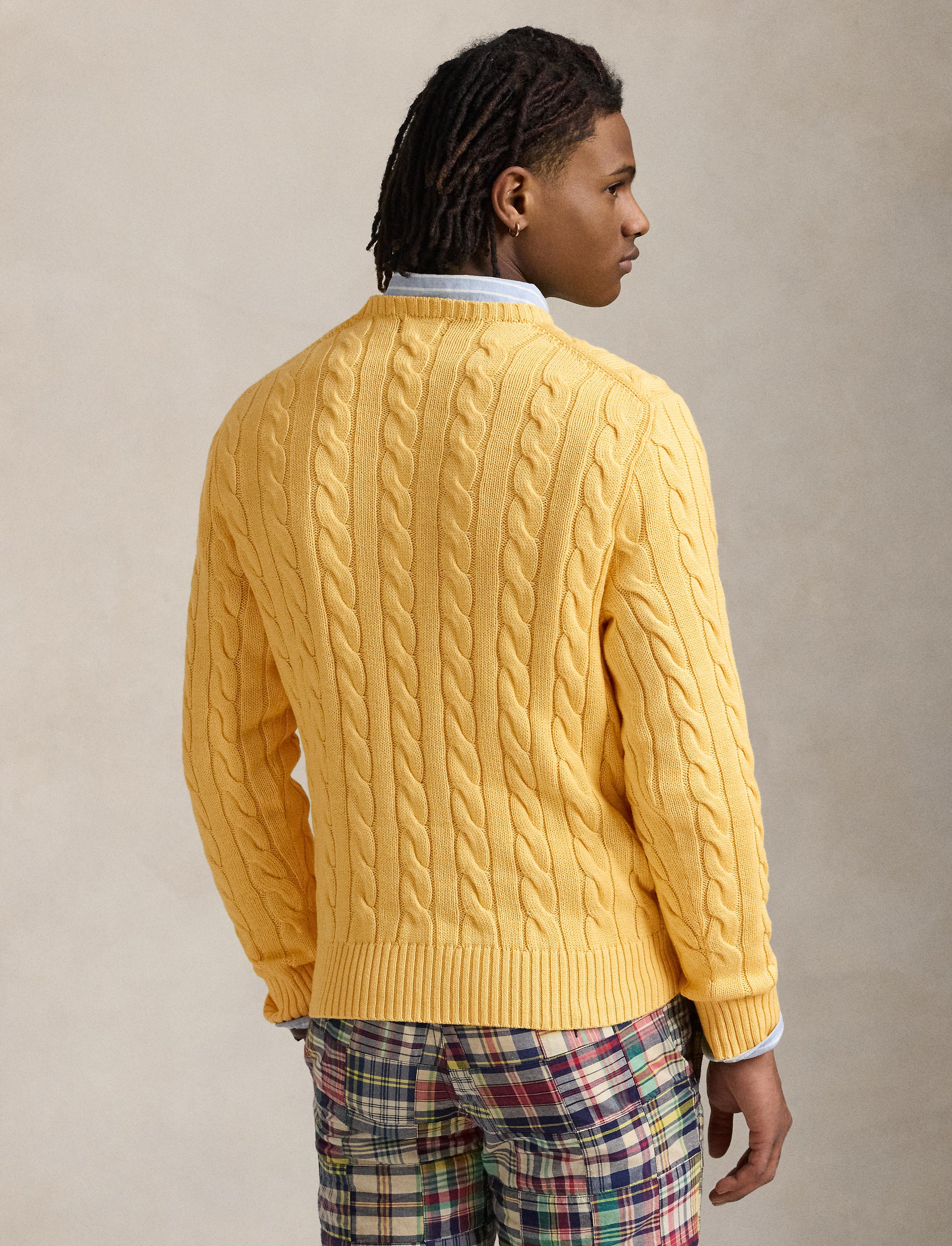 Pull en coton torsadé - Fall Yellow