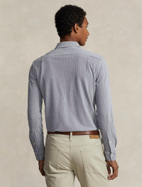 Chemise Oxford rayée coupe ajustée - Newport Navy & White