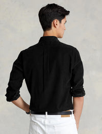 Fitted corduroy shirt - Polo Black