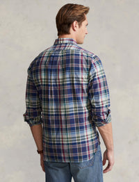 Chemise Classic Fit en coton madras - Navy, Red & Multicolore
