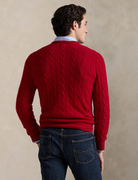 Pull iconique en cachemire torsadé - Park Ave Red