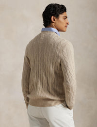 Pull iconique en cachemire torsadé - Natural Cream Heather