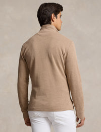 Pull demi-zippé côtelé Estate - Grey Cloud Heather & Ex Dune Int