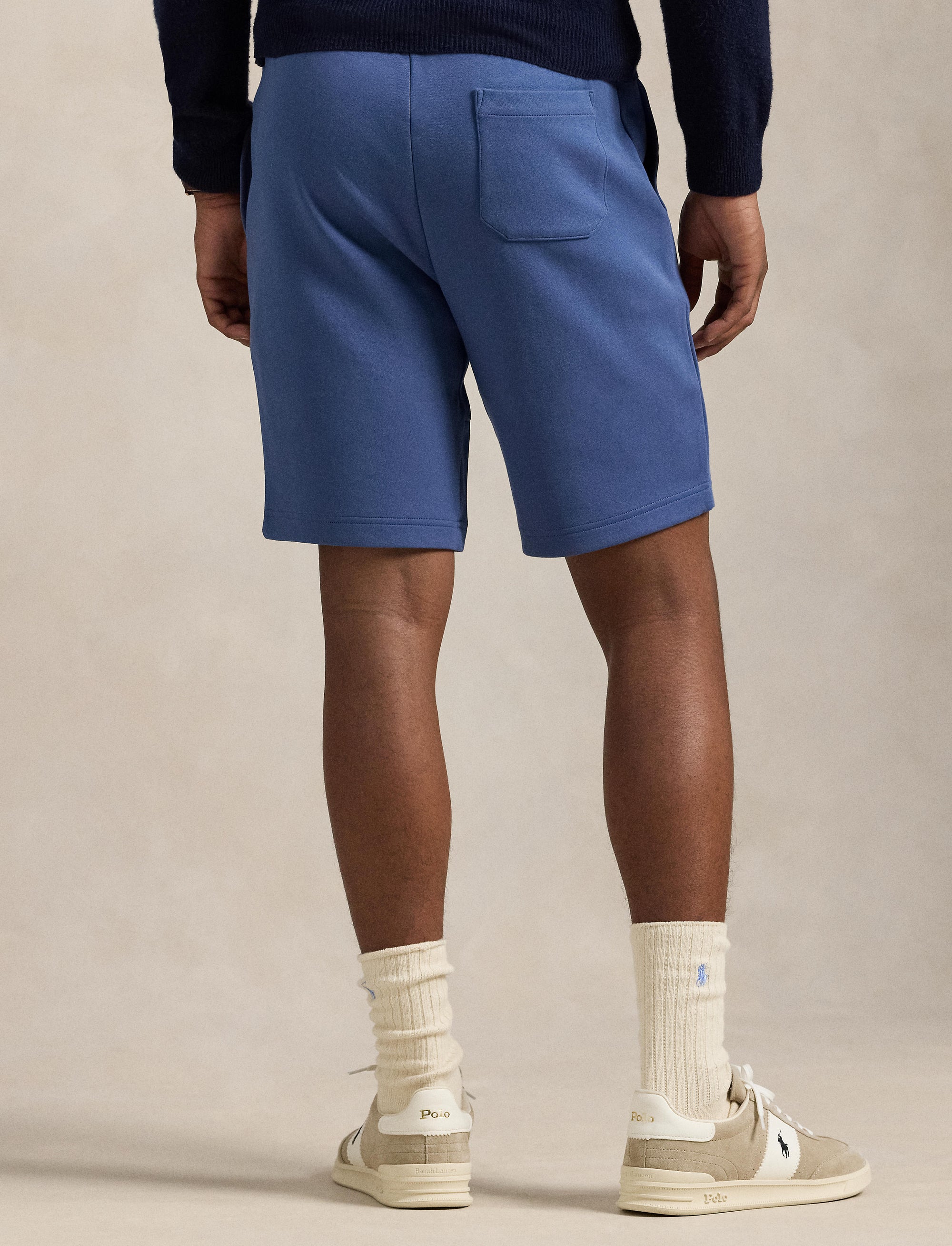 Double knit shorts - Earth Blue