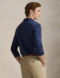Classic Fit polo shirt in soft cotton - Spring Navy Heather