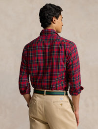 Chemise écossaise ajustée en sergé - Red, Navy & Multicolore