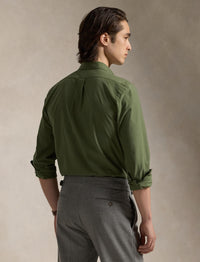 Slim Fit Shirt in stretch poplin - Supply Olive