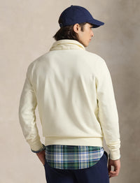 Sweat demi-zippé en coton bouclé - Clubhouse Cream