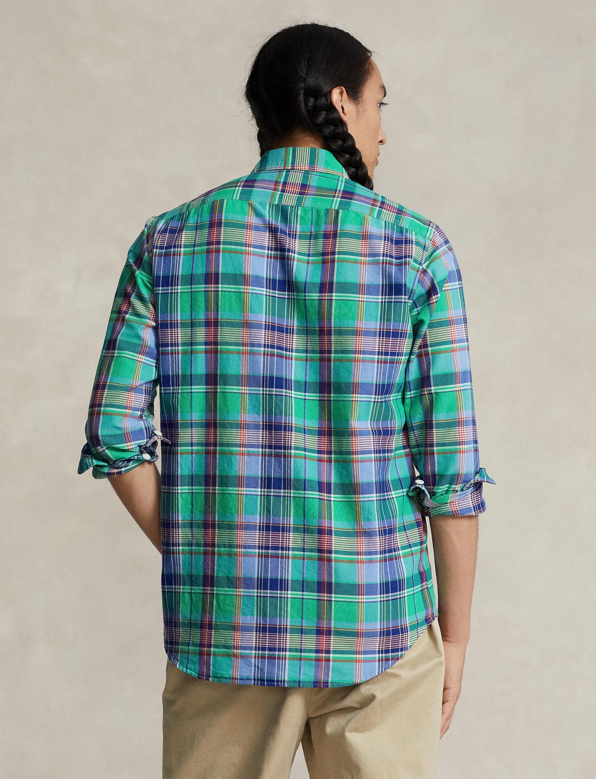 Chemise workwear Oxford écossaise - Green, Blue & Multicolore
