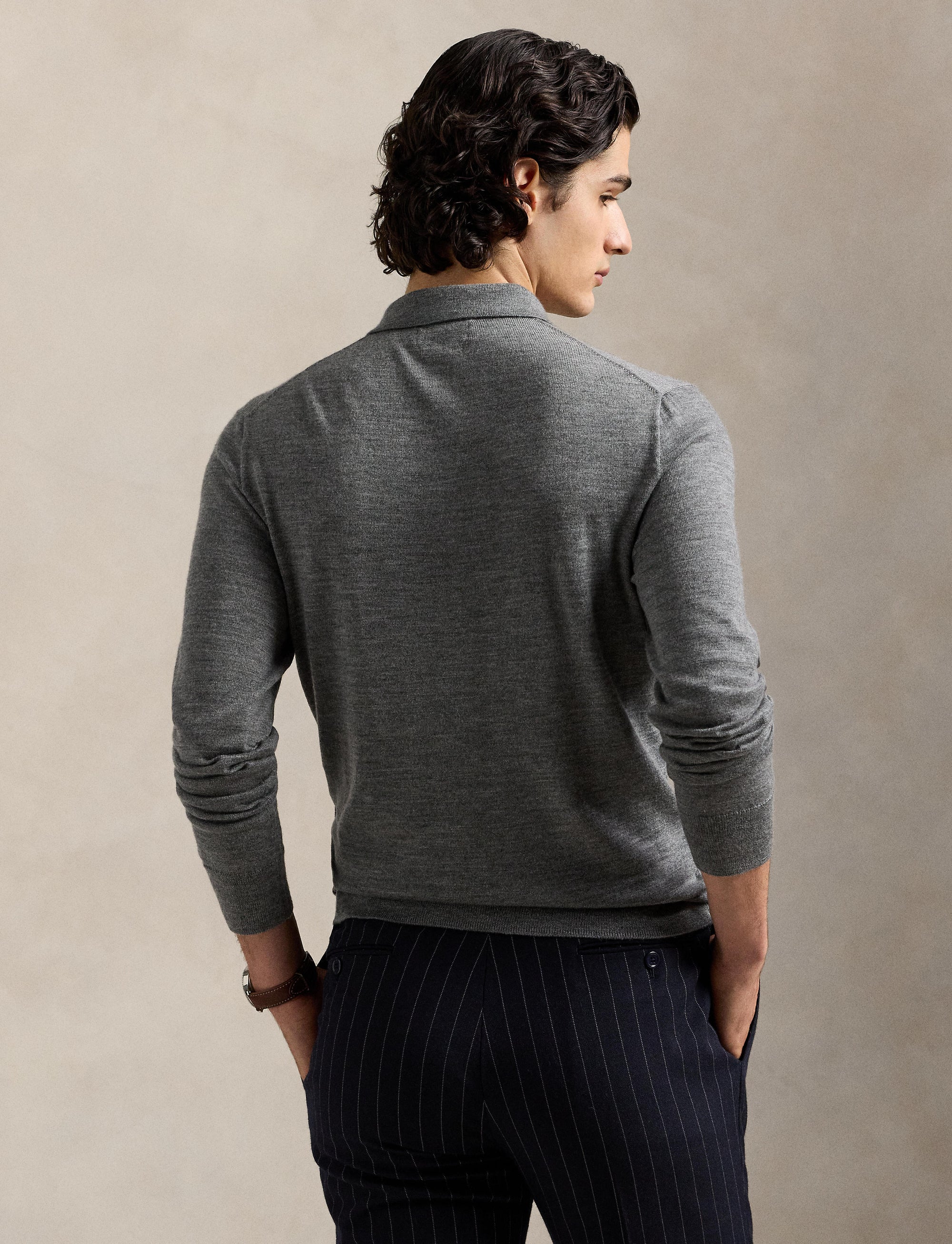 4pcs / NEW // FAWN GREY HEATHER PULLOVER LONG SLEEVE LSPLKTPP