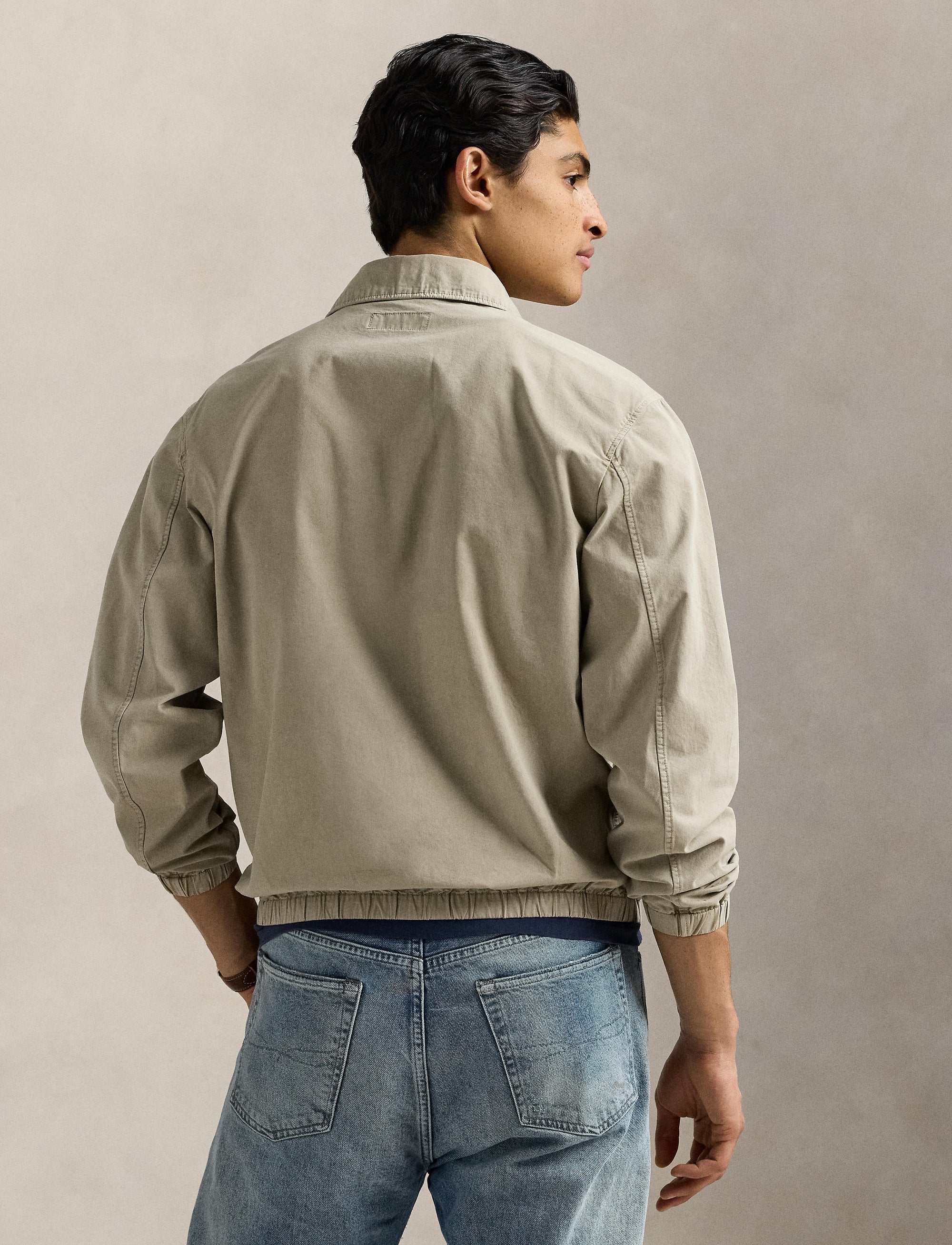 Veste Bayport en popeline teinte - Olive