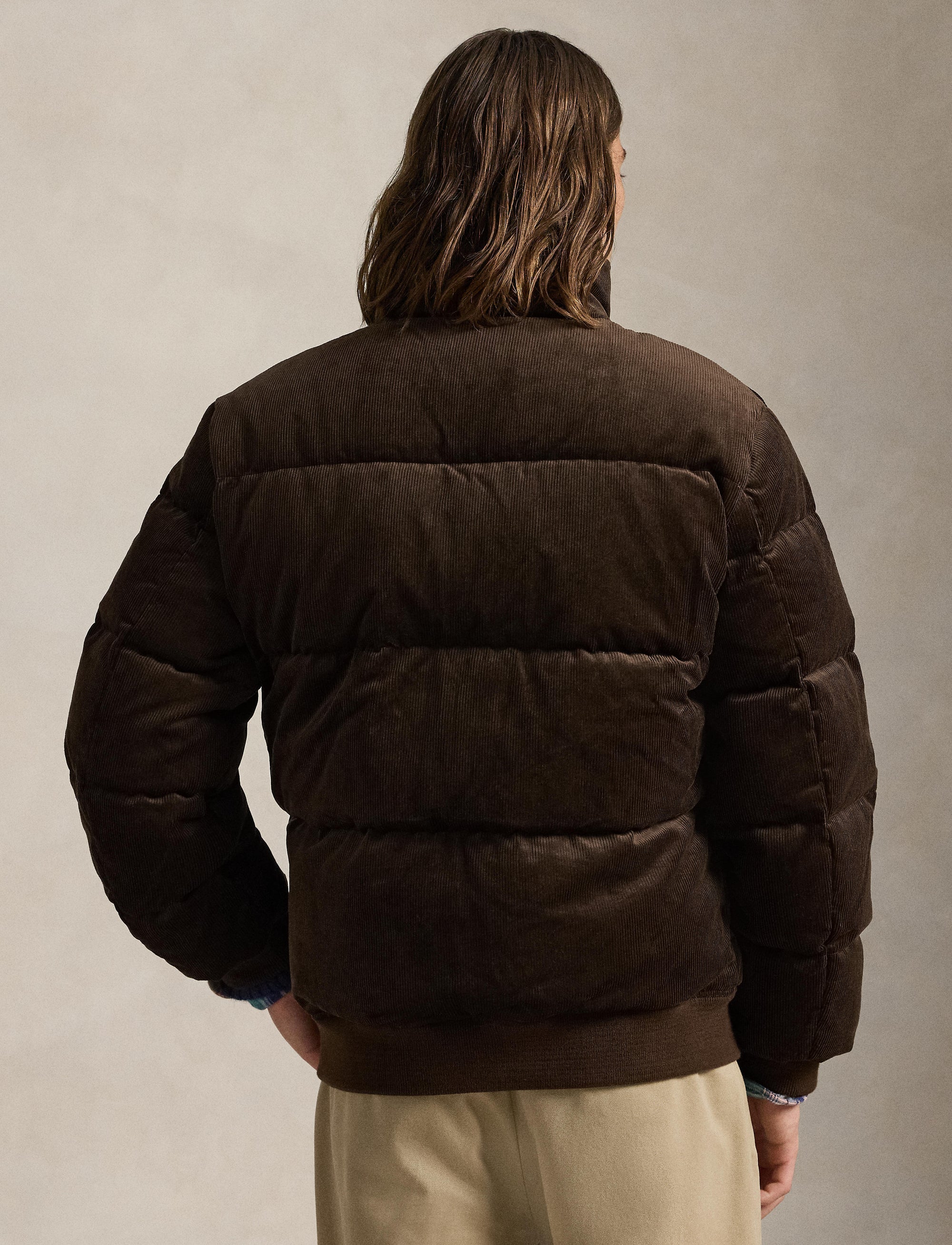 Wyoming corduroy down jacket - Dark Beech