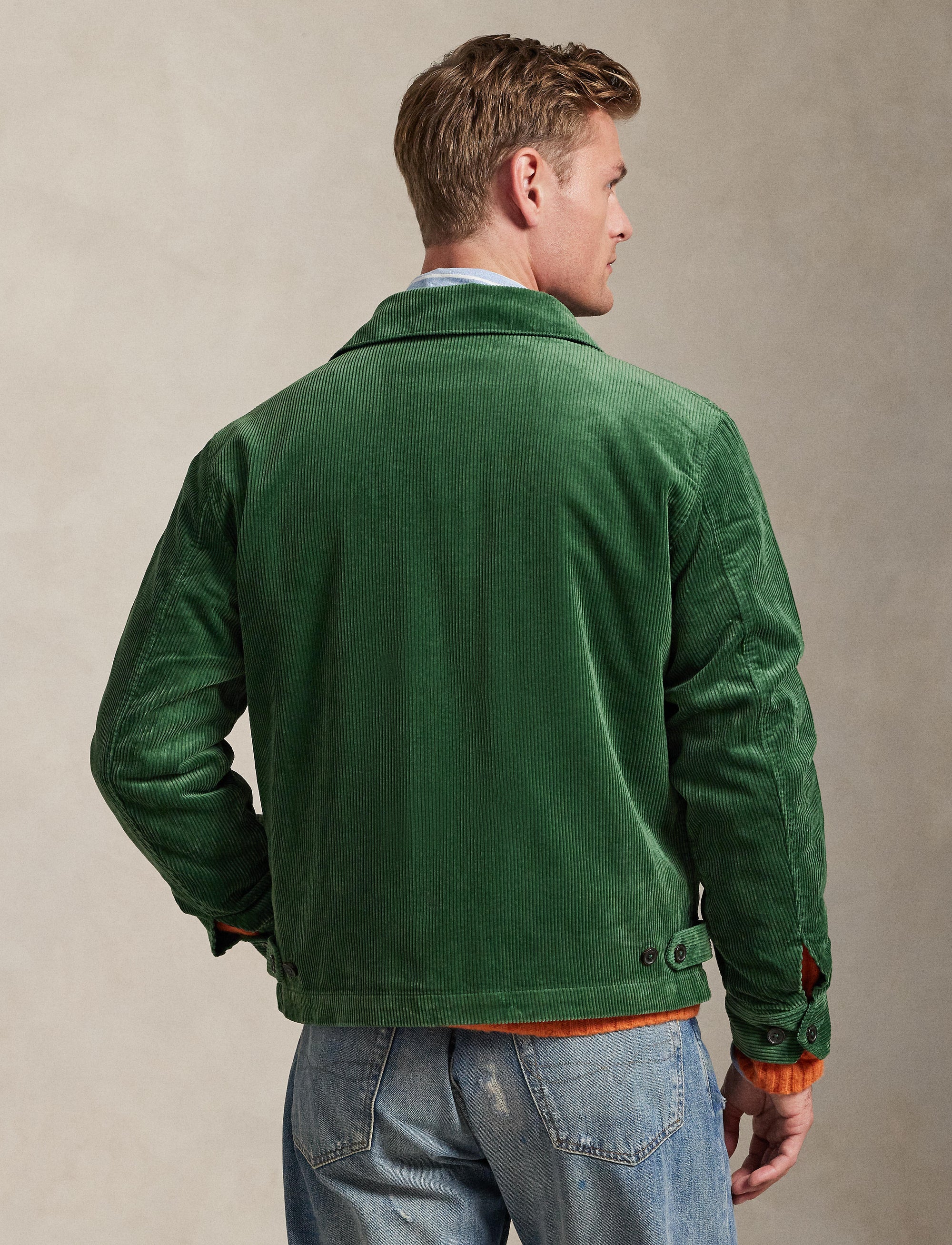 Wynton corduroy jacket - Meadow Green