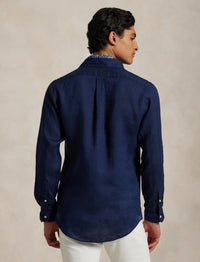 Chemise Slim Fit en lin - Newport Navy