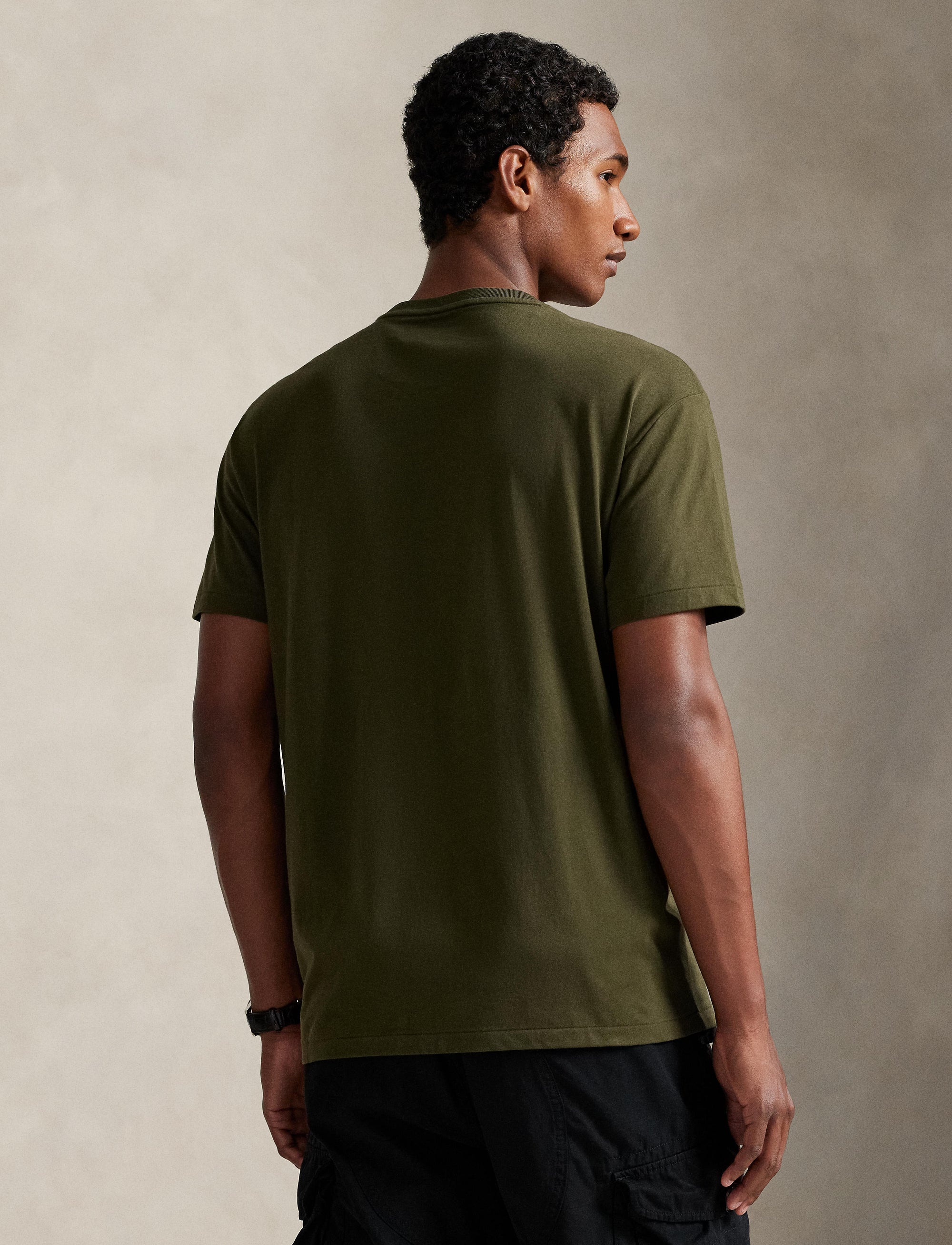 T-shirt à logo en jersey Classic Fit  - Company Olive