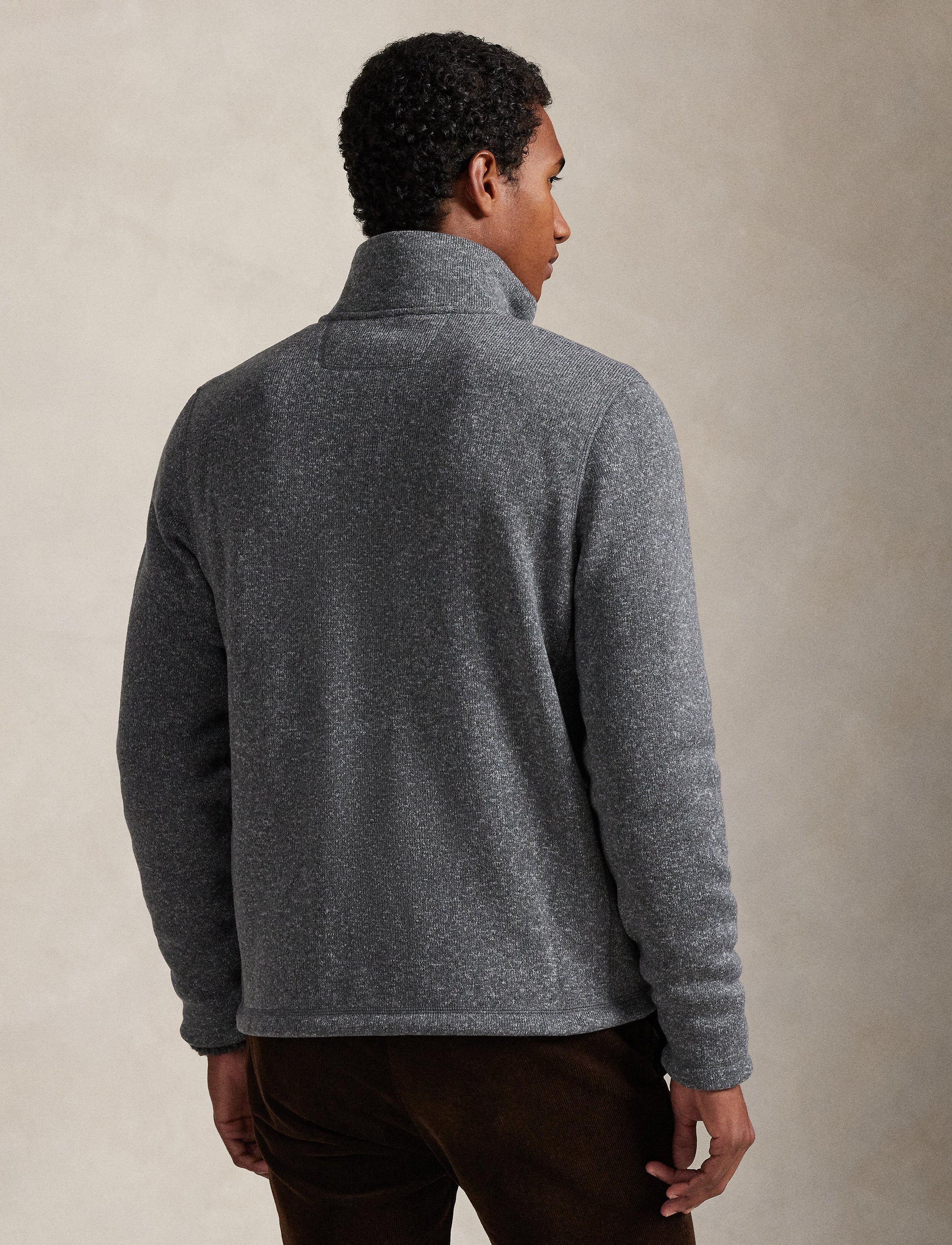 Veste zippée intégrale - Gris chiné