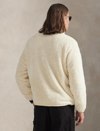 Veste à fermeture zippée - Crème