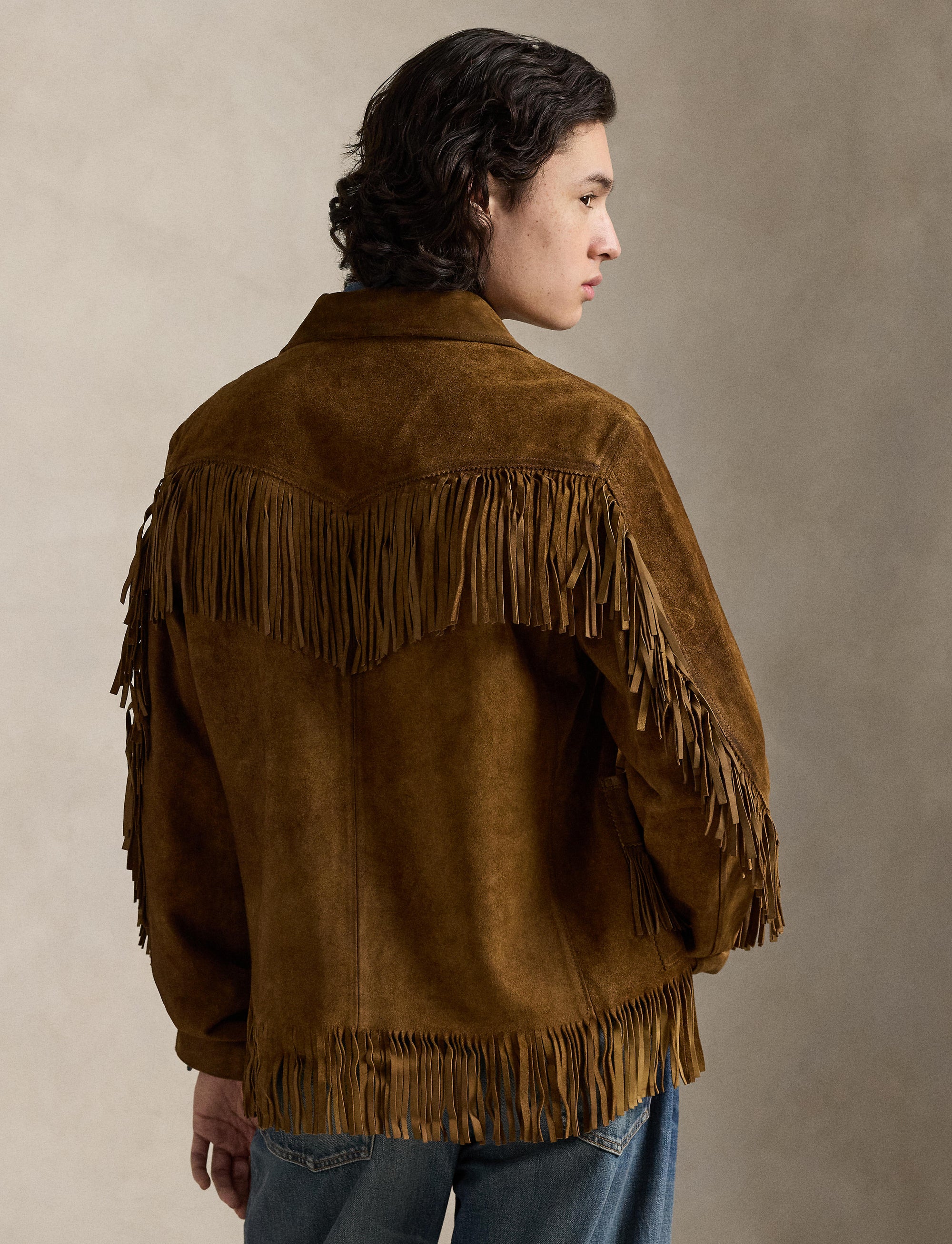 Veste à franges en daim - Hunter Brown