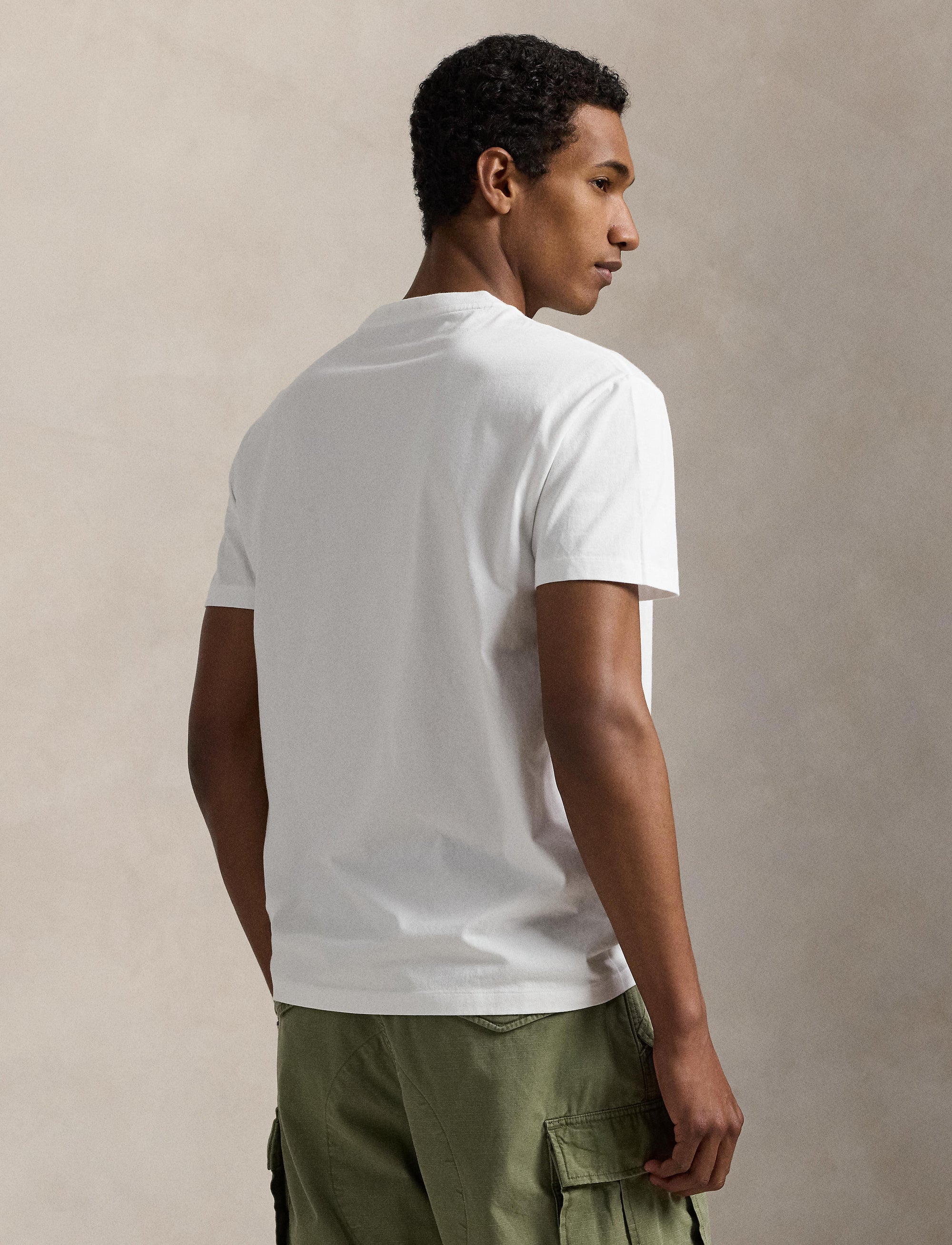 T-shirt à logo Custom Slim Fit - White