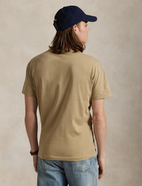 T-shirt à logo Custom Slim Fit - Surrey Tan