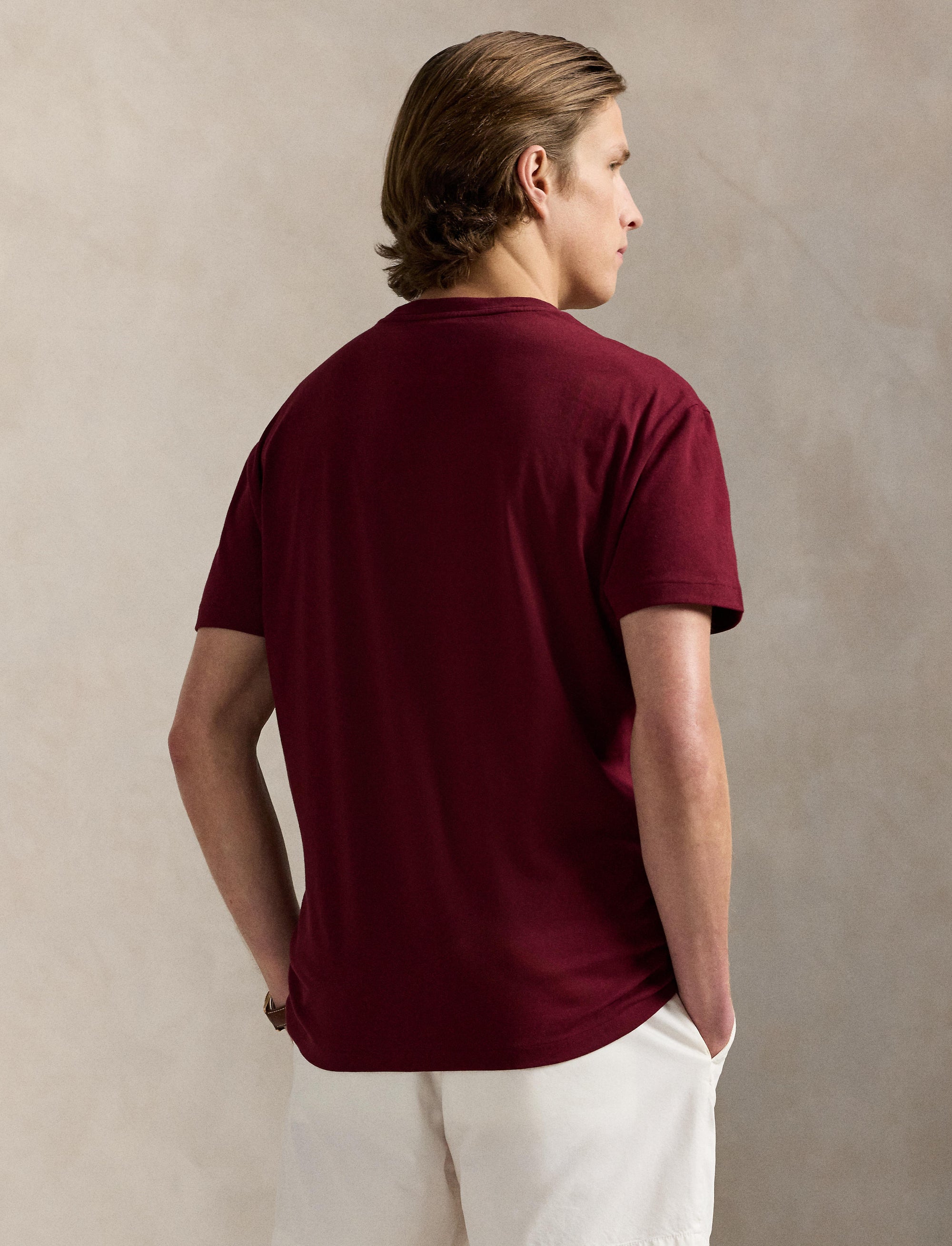T-shirt à logo Custom Slim Fit - Classic Wine