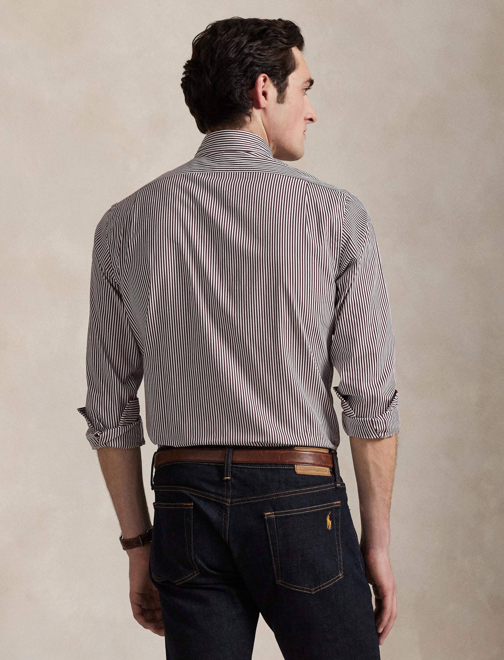 4pcs / NEW // 5846B CLASSIC WINE WHITE SPORT SHIRT LONG SLEEVE CUESTPPCS