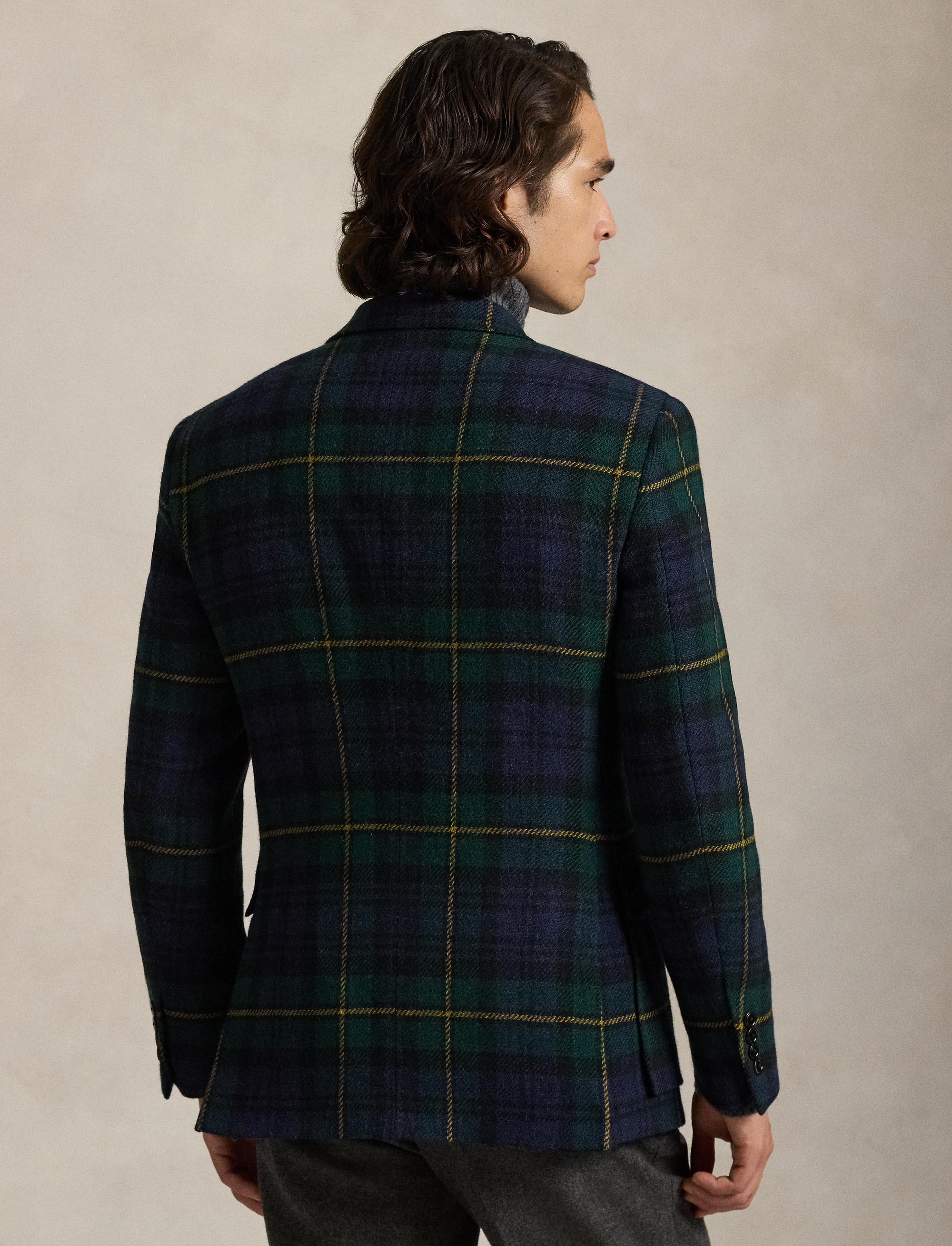 2pcs / NEW // BLACKWATCH YELLOW DECO SPORTCOAT SINGLE BREASTED RL67