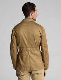 Blazer déstructuré tissu à grosses côtes - Brown